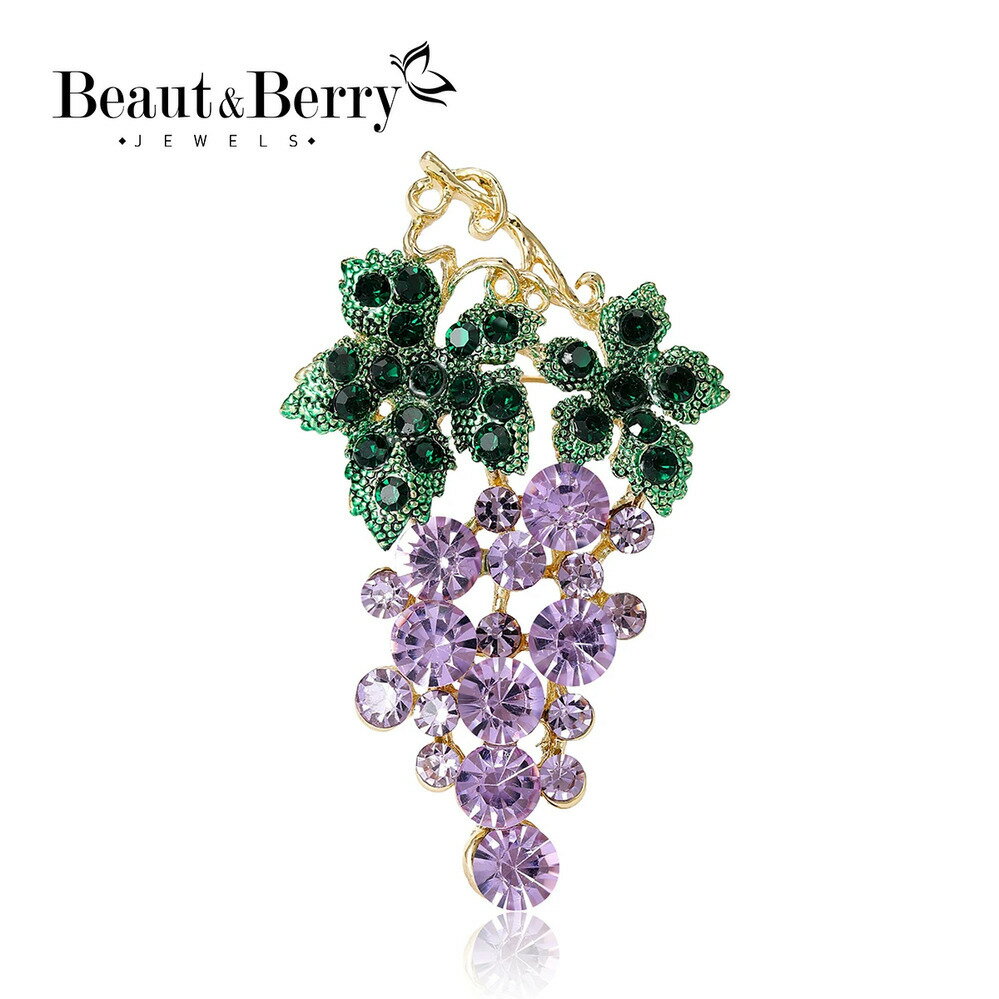 楽天市場】ぶどう ピンブローチの通販