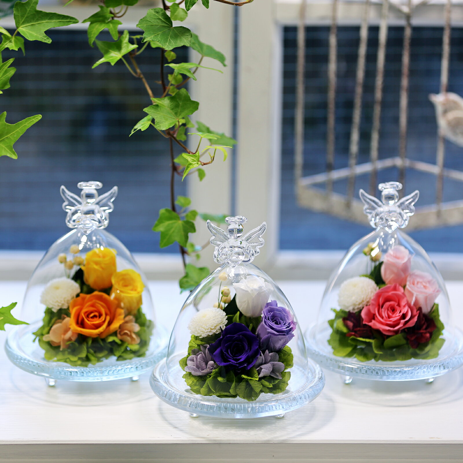 楽天市場】プリザーブドフラワー ガラスケース（プリザーブドフラワー