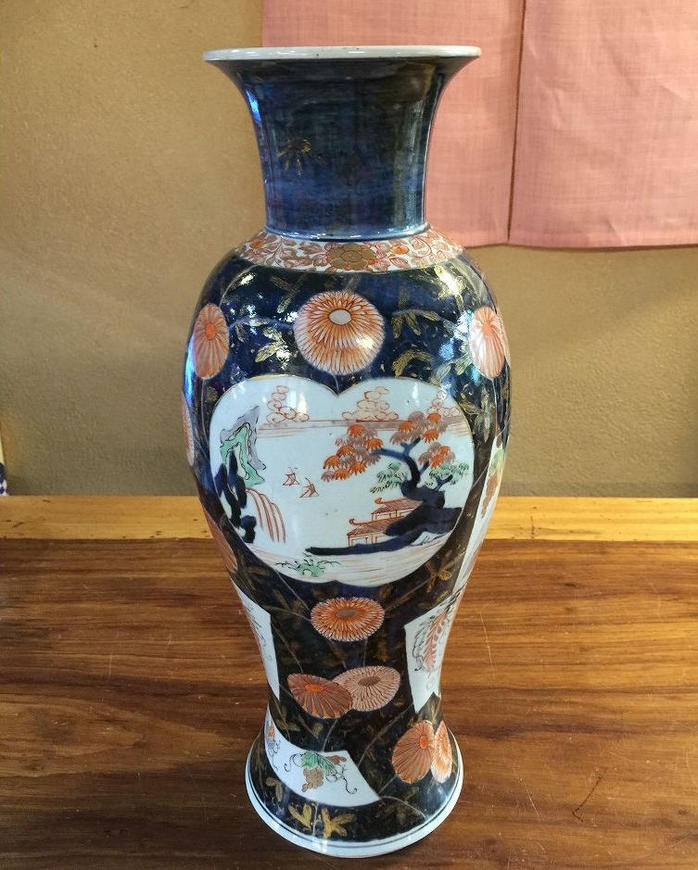 ⭐枯淡！江戸時代 染付花鳥紋様壺 瓶 古美術品 コレクション骨董品