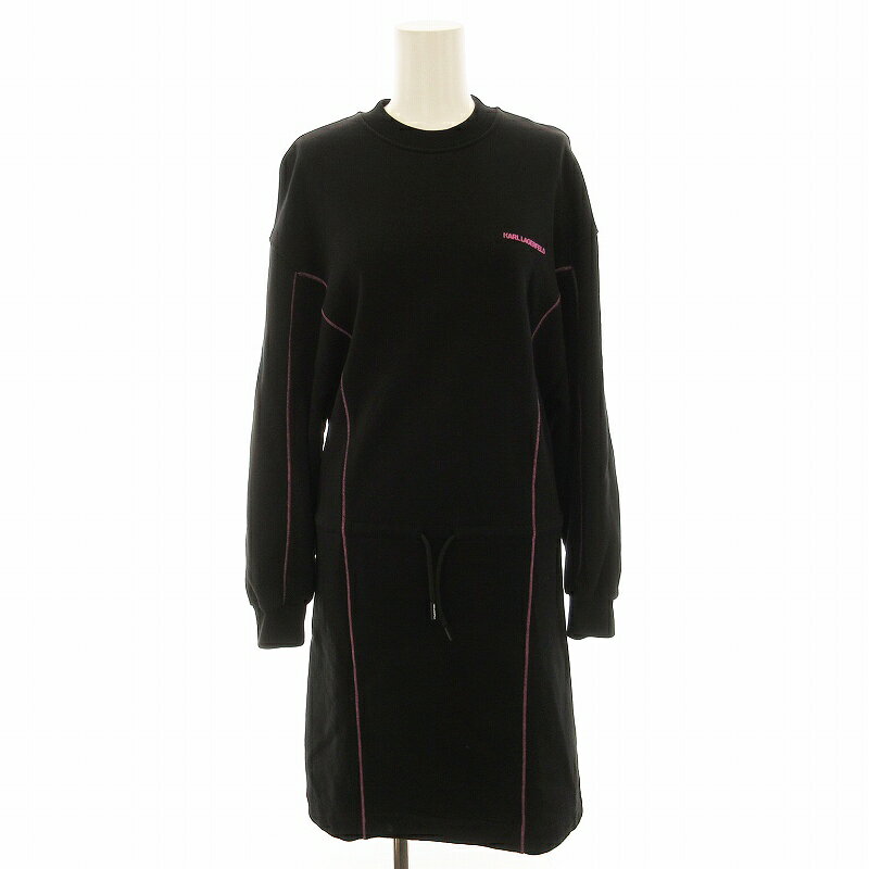 楽天市場】カールラガーフェルド ワンピース 黒の通販