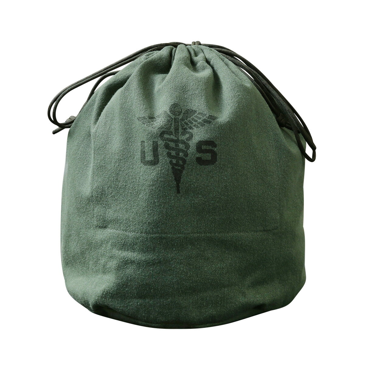 古着 ビンテージ エコバッグ 厚手 生地 袋 巾着 デッドストック 美品