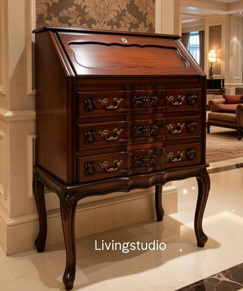 楽天市場】猫脚（ライティングビューロー｜デスク）：インテリア・寝具