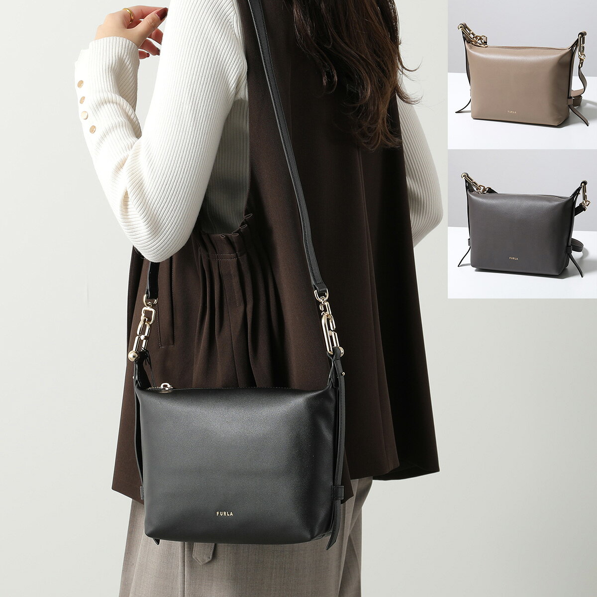 まきりり様 FURLA フルラ ショルダー メッセンジャー バッグ FURLA