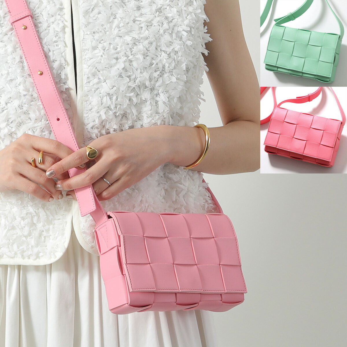 楽天市場】ボッテガヴェネタ ショルダーバッグ（カラーグリーン