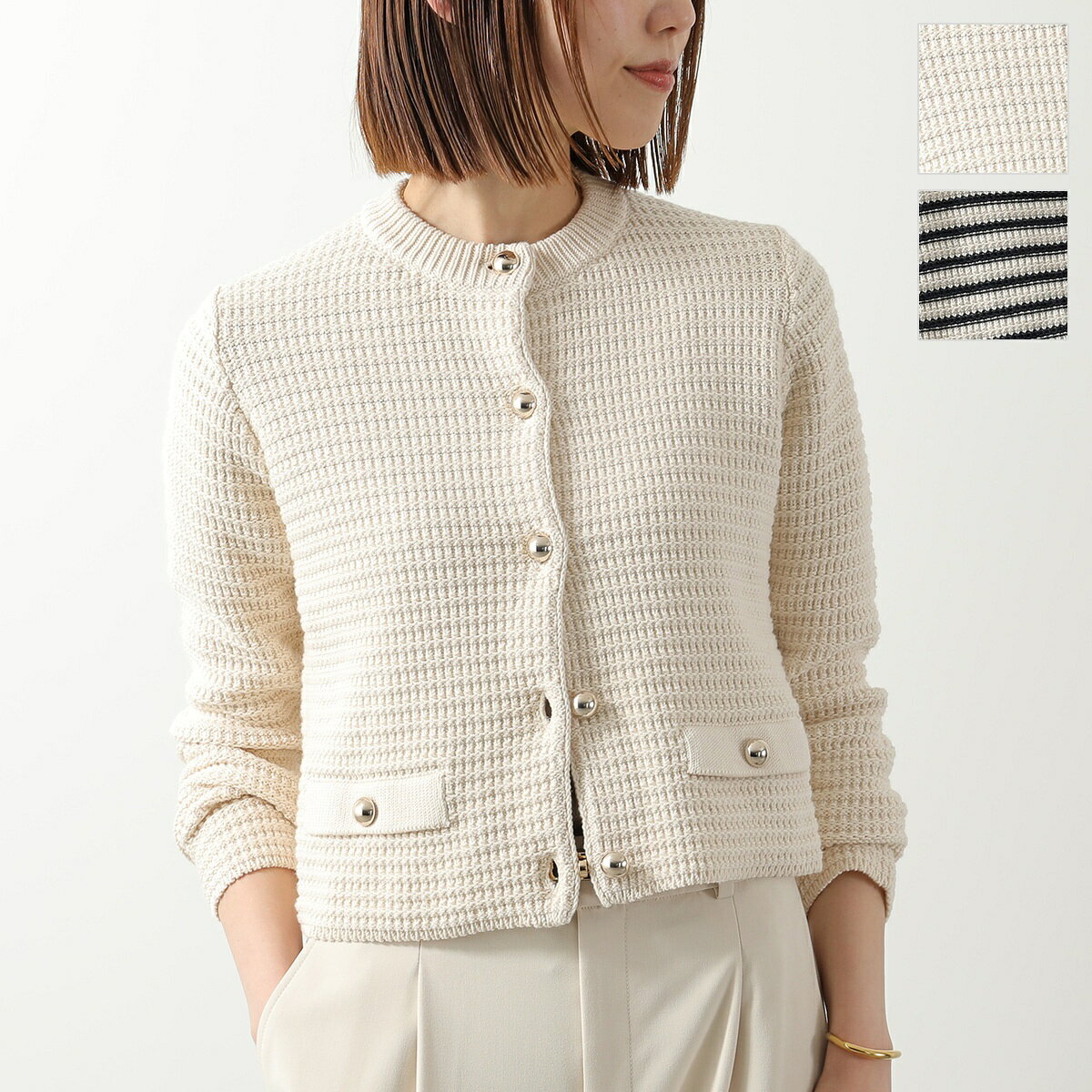 新品MAX MARA マックスマーラ カーディガン1951 キャメル L MAX MARA