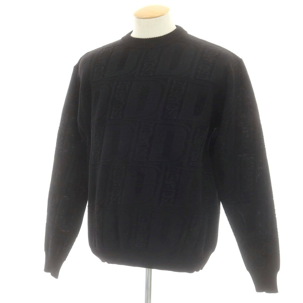 週末値下】DSQUARED2 イタリア製 ウールニット M ブラック DSQUARED2