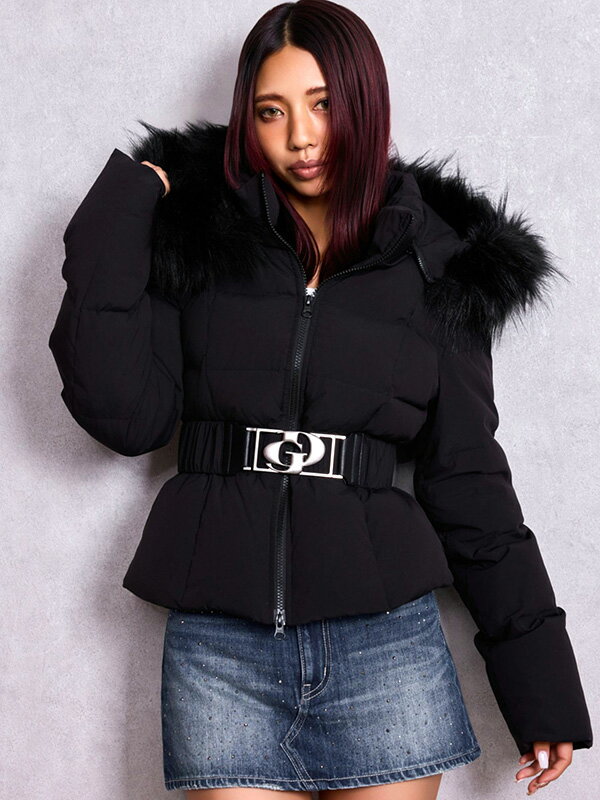 GYDA ジェイダ ダウン ジャケット ショート GD ベルト付き ショート