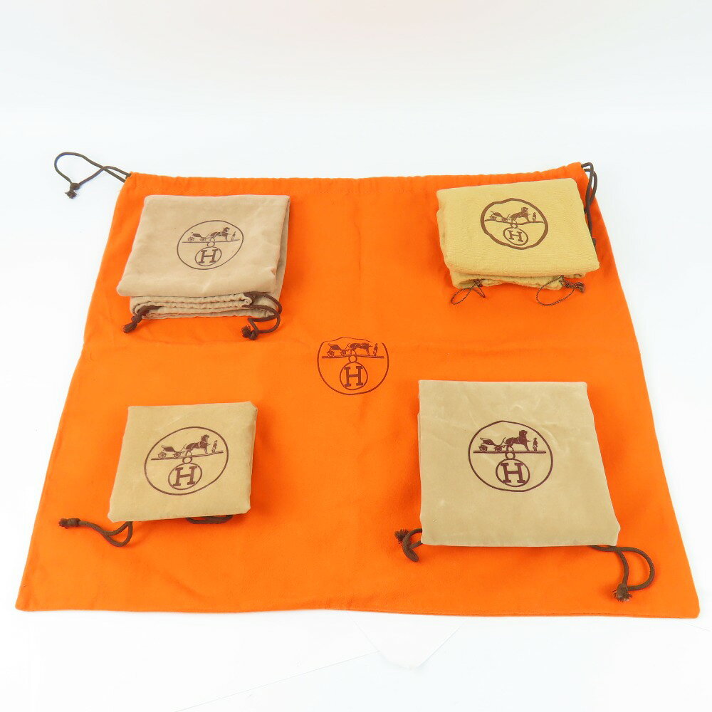 HERMES エルメス 純正 ショップ保存袋 まとめ売り 巾着 ベージュ 11枚