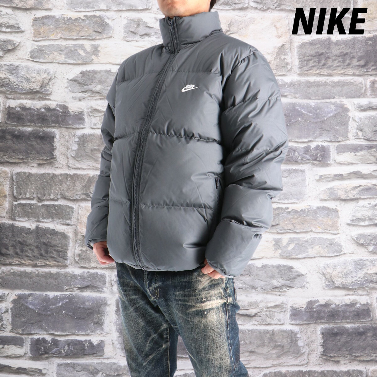 楽天市場】ダウンジャケット ナイキ（カラーグレー）（メンズ