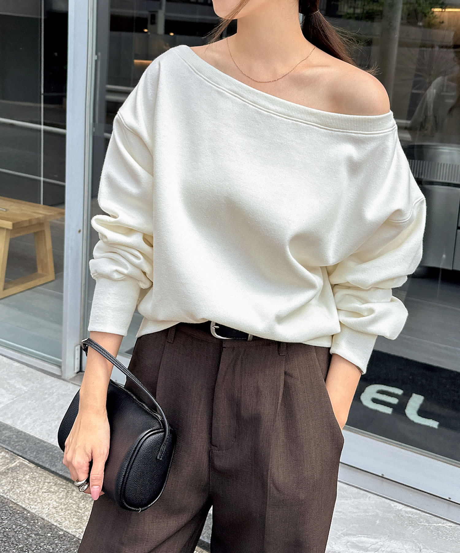 楽天市場】トレーナー ショート丈（カラーホワイト）（スウェット