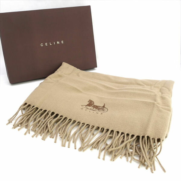 CELINE ベージュ綿毛布 コットンブランケット 新品未使用品