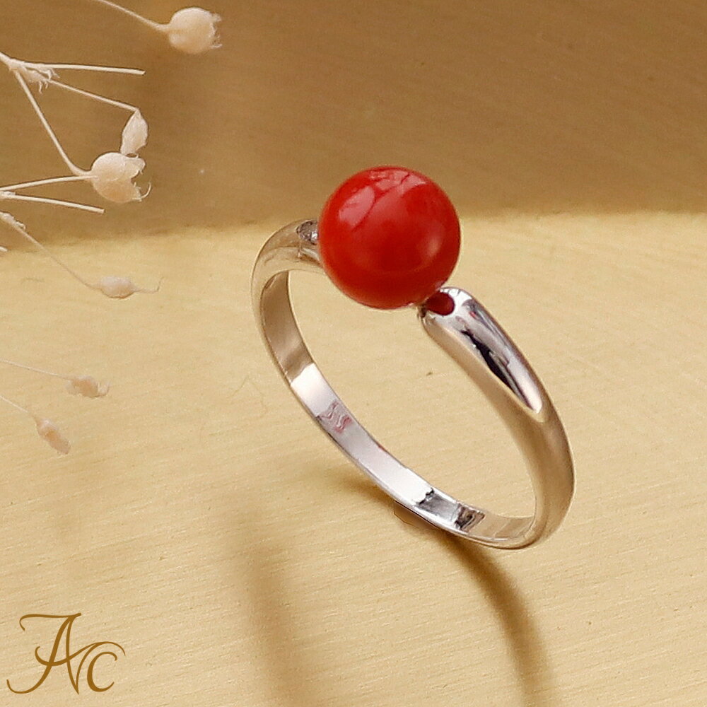 楽天市場】珊瑚（サイズ（指輪）11号）（指輪・リング｜レディース