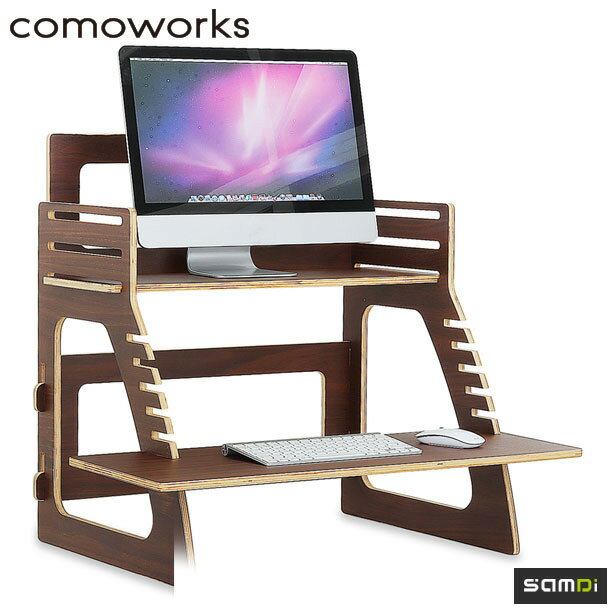 楽天市場】ノートパソコン スタンド 木製 samdiの通販