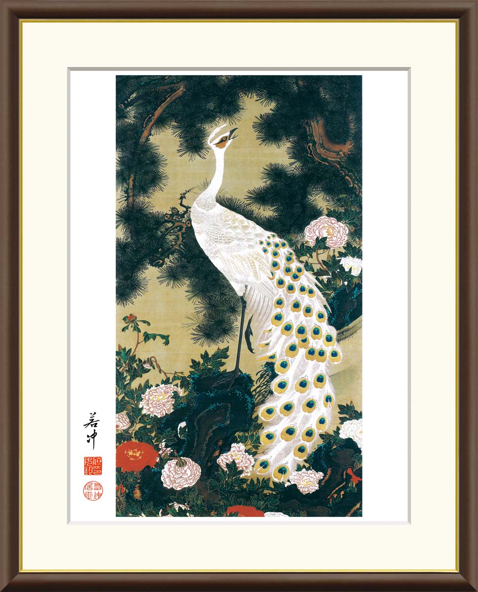 楽天市場】孔雀 絵画（絵画｜アート・美術品・骨董品・民芸品