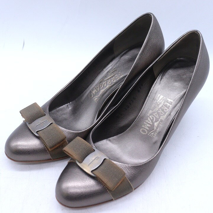 楽天市場】シルバー（ブランドフェラガモ）（パンプス｜レディース靴