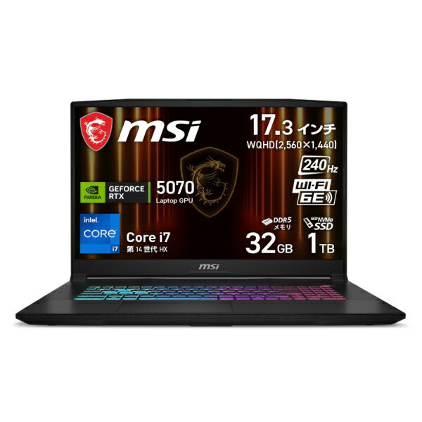 楽天市場】Core i7（メーカーMSI・メモリ容量32GB）（ノートPC