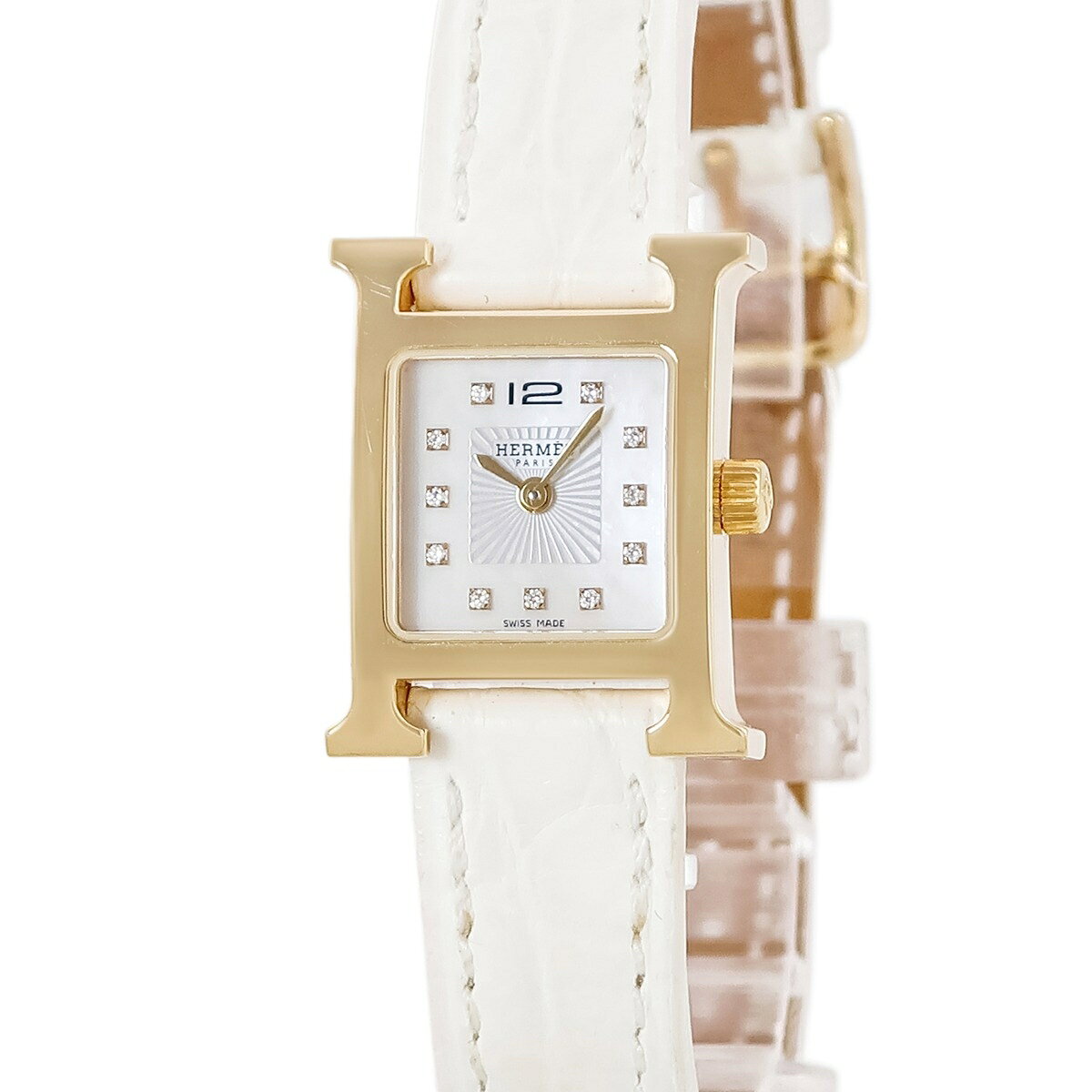 楽天市場】エルメス Hウォッチ（素材（時計ベルト）クロコダイル