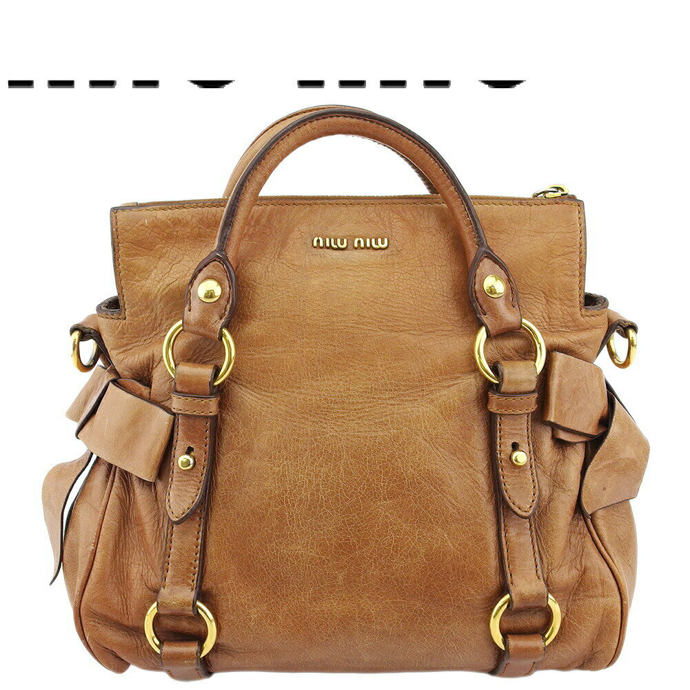 楽天市場】miumiu 2wayバッグ サイドリボンの通販