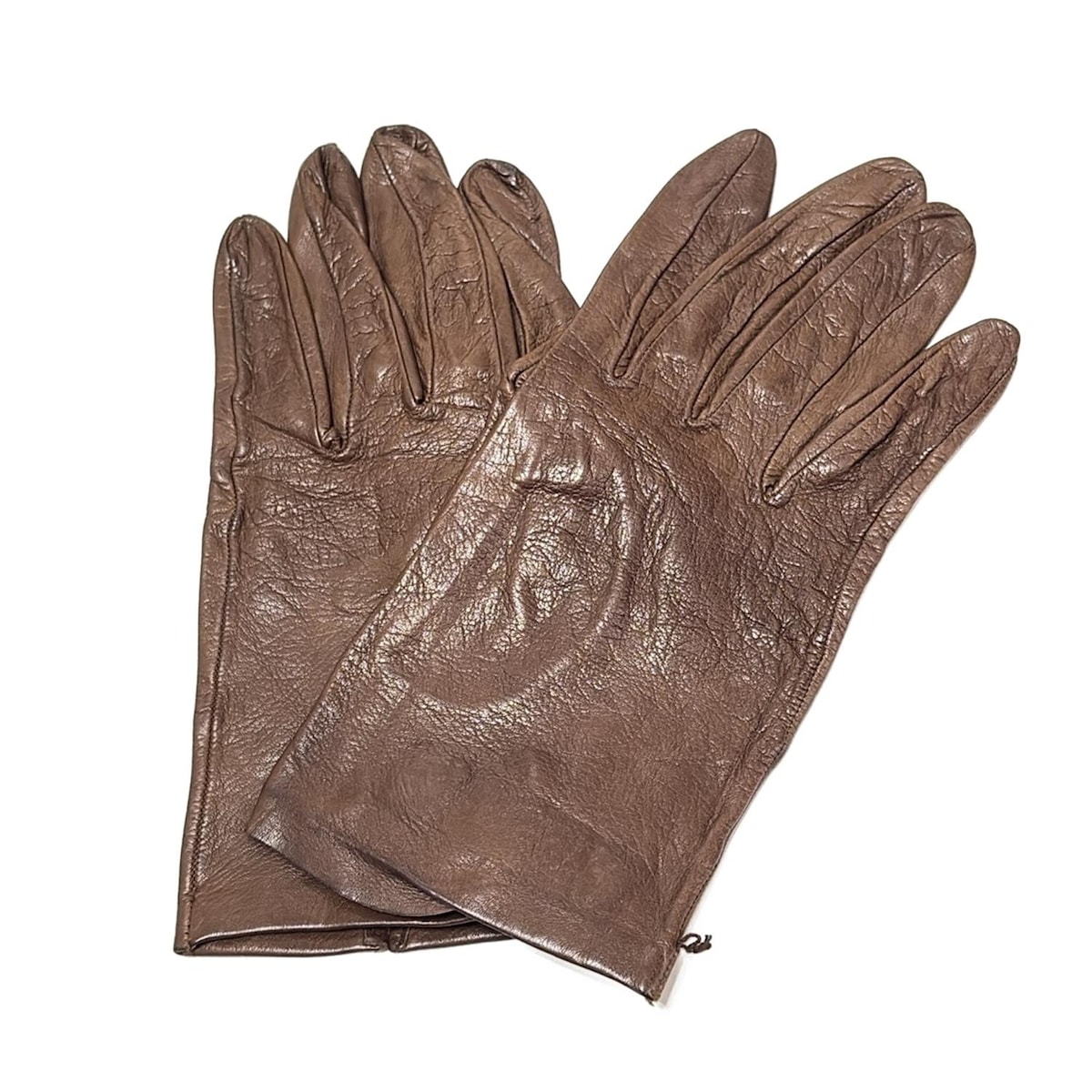 ☆未使用☆Sermoneta gloves ブラウン 本革カシミヤ手袋 2026年最新