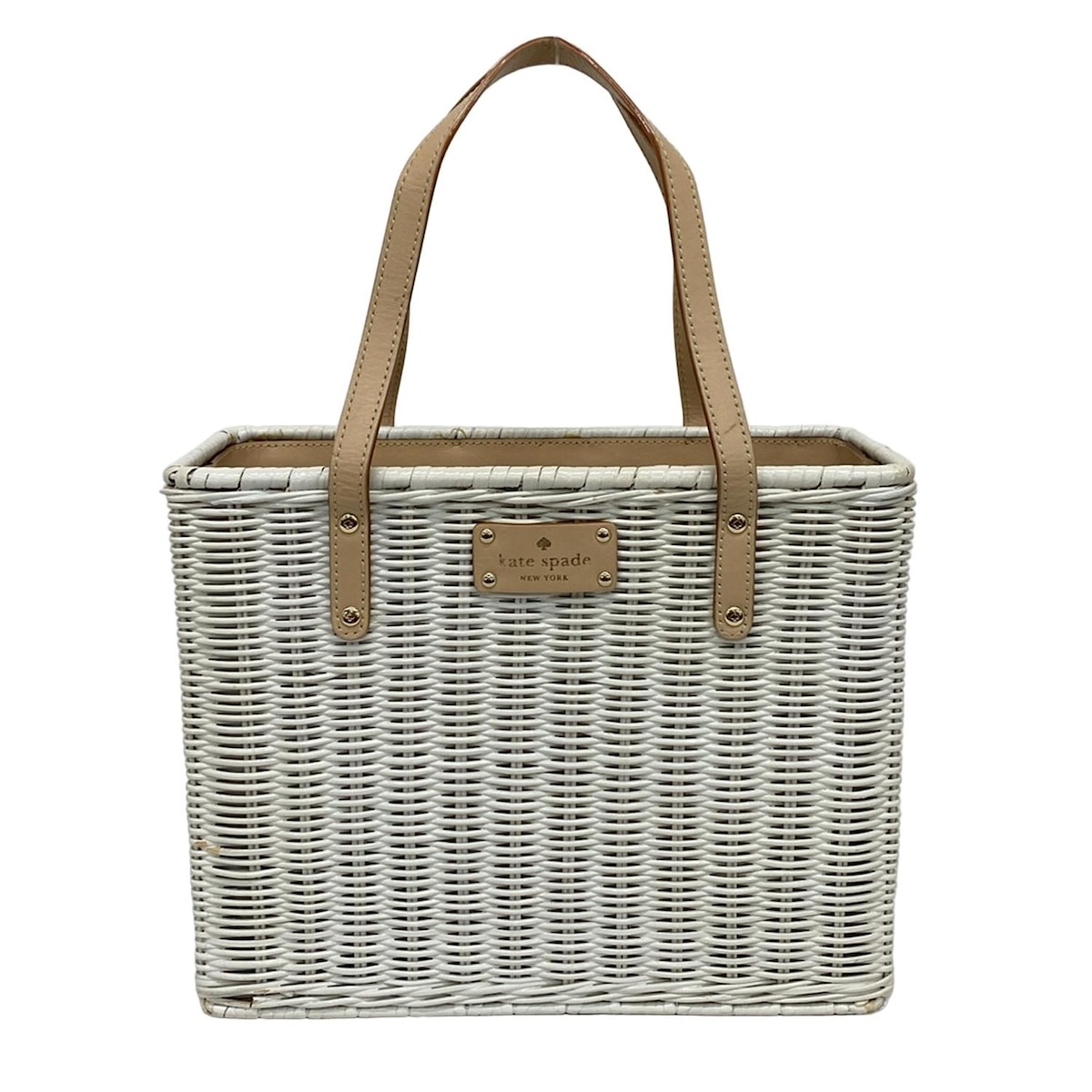 kate spade ハワイ店刺繍入りかごバッグ (値下げ) kate spade ハワイ店