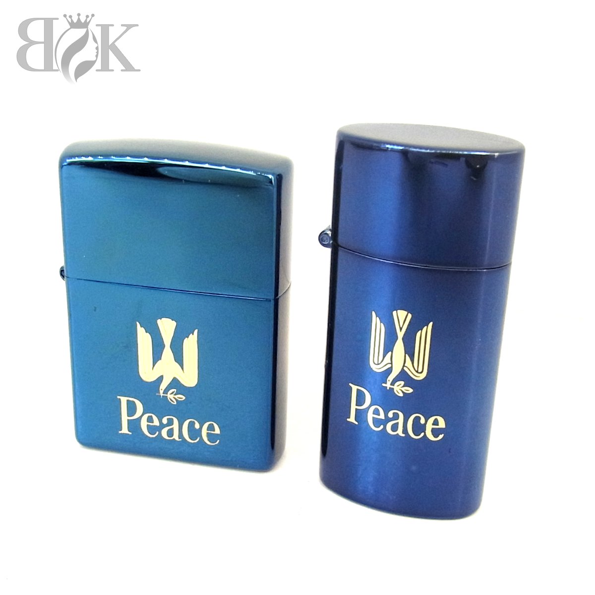 楽天市場】peace zippo ブルーチタンの通販
