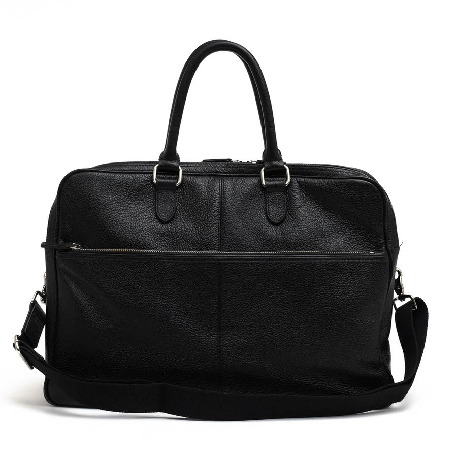 バーニーズニューヨーク ビジネスバッグ 2way レザー A4 ネイビー シボ