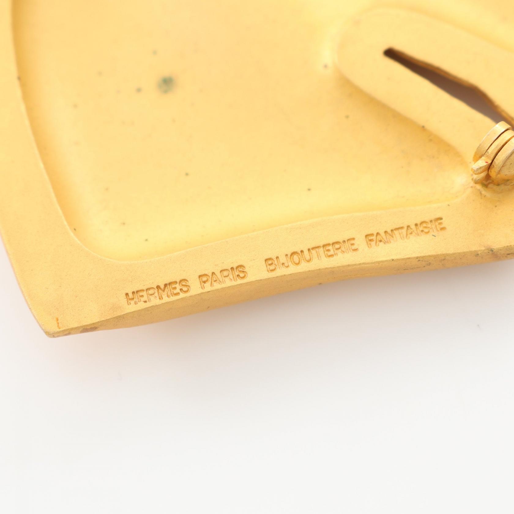 楽天市場】エルメス HERMES ホース ブローチ アクセサリー GP