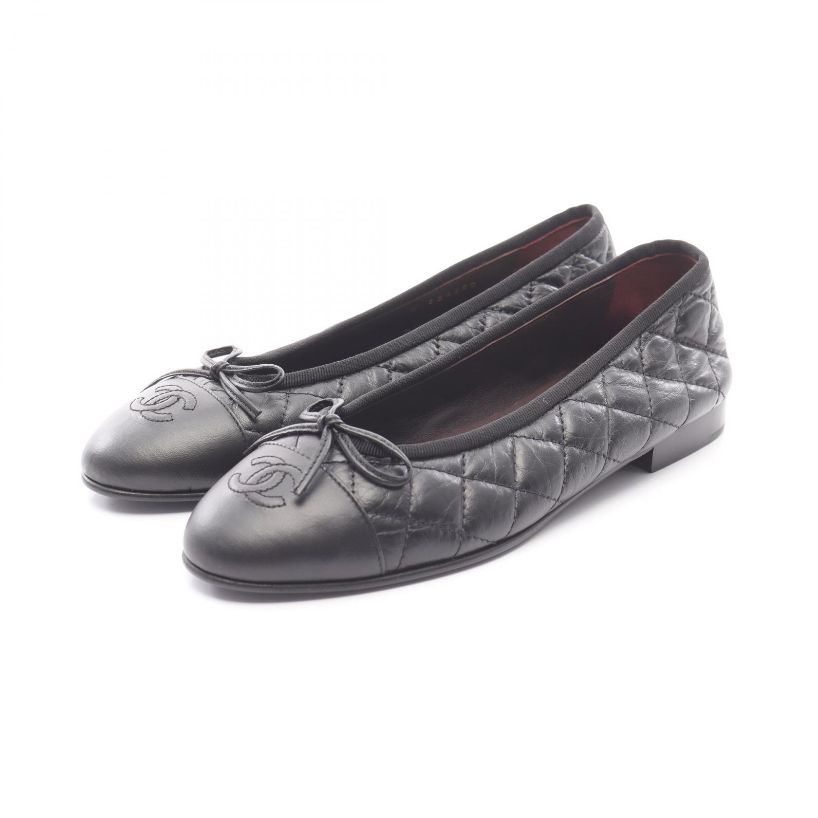 CHANEL バレリーナ 37.5 Black 美品✴︎ 【公式通販】