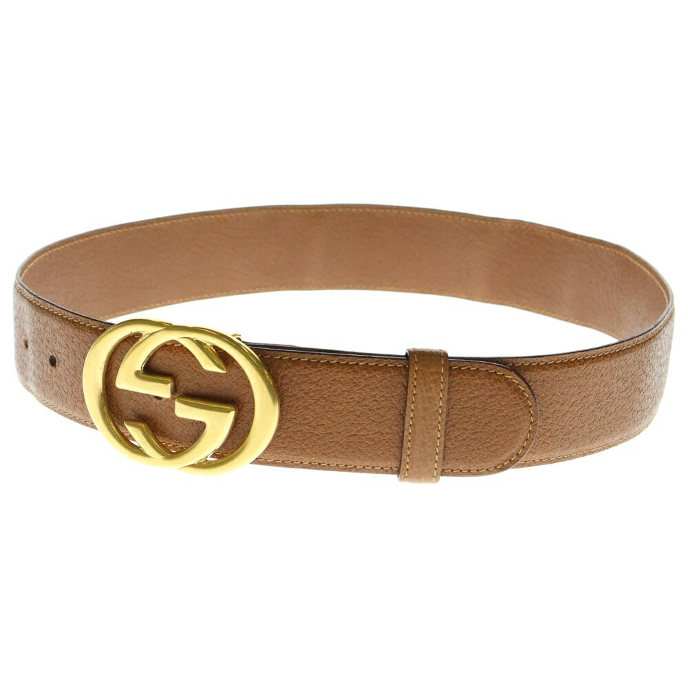 ☆GUCCI☆ グッチ 馬モチーフ バックルベルト ブラウン ゴールド金具