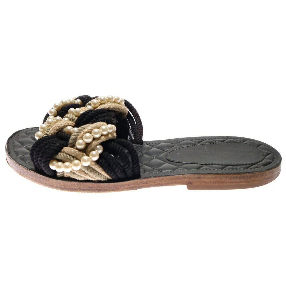 CHANEL シャネル カメリア マトラッセ ヒールサンダル 36 1/2 楽天市場