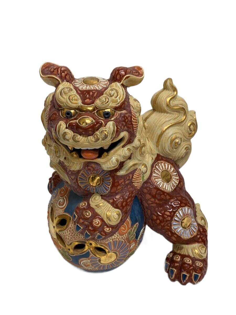 専用 浅蔵五十吉 獅子 新品 伝統工芸 骨董 インテリア 九谷焼 玉乗り