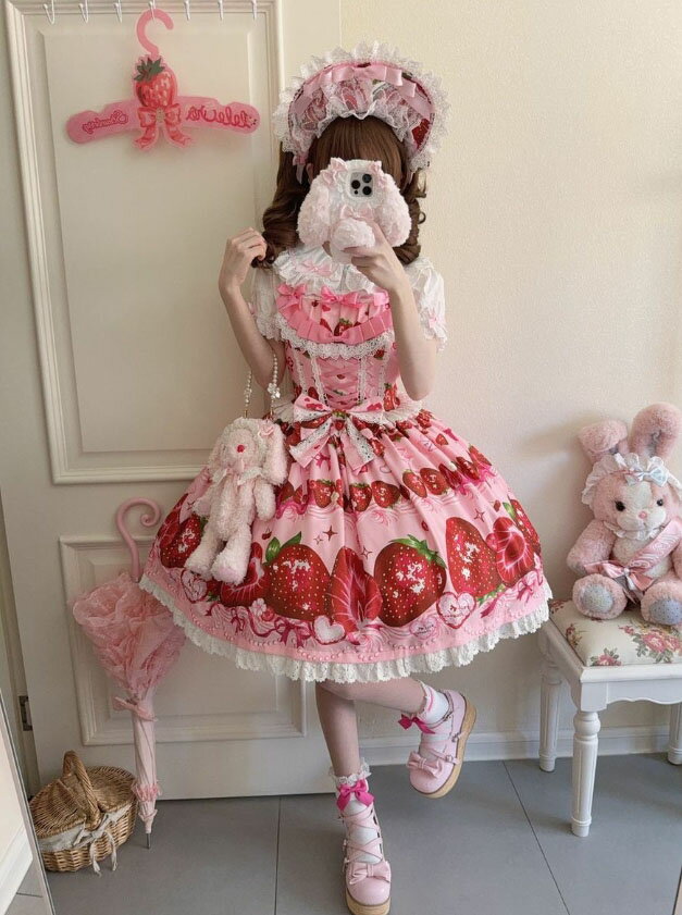 楽天市場】ロリータ ワンピース ピンクの通販