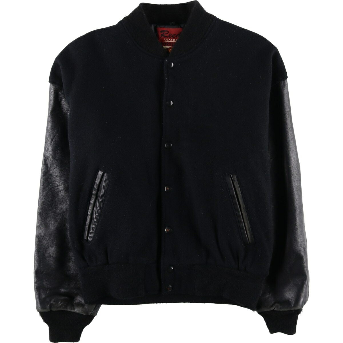 楽天市場】スタジャン 袖革（素材（生地・毛糸）本革）の通販