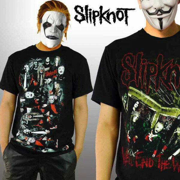 楽天市場】ロックtシャツ バンドtシャツ SLIPKNOTスリップノットロック