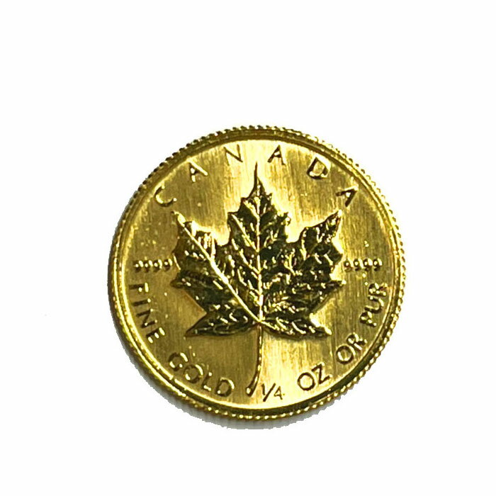 楽天市場】メイプルリーフ金貨 1/4オンスの通販