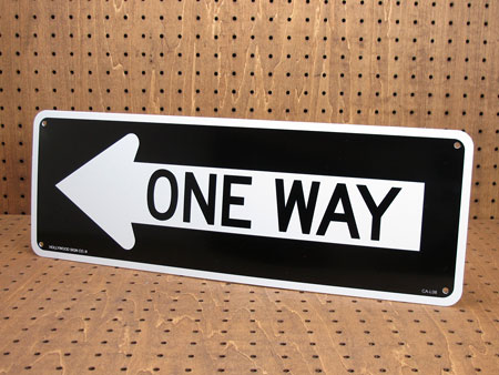 楽天市場】one way 標識の通販