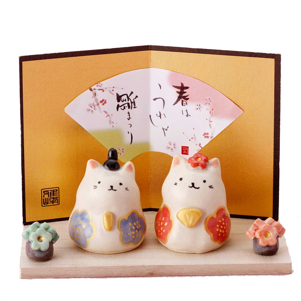 楽天市場】雛人形 陶器 猫の通販