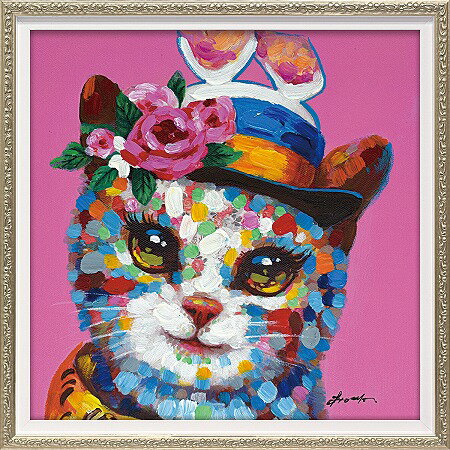 楽天市場】ネコ（油彩画｜絵画）：アート・美術品・骨董品・民芸品