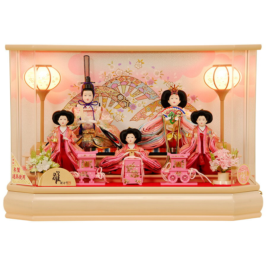 楽天市場】雛人形 三人官女 ケース飾りの通販