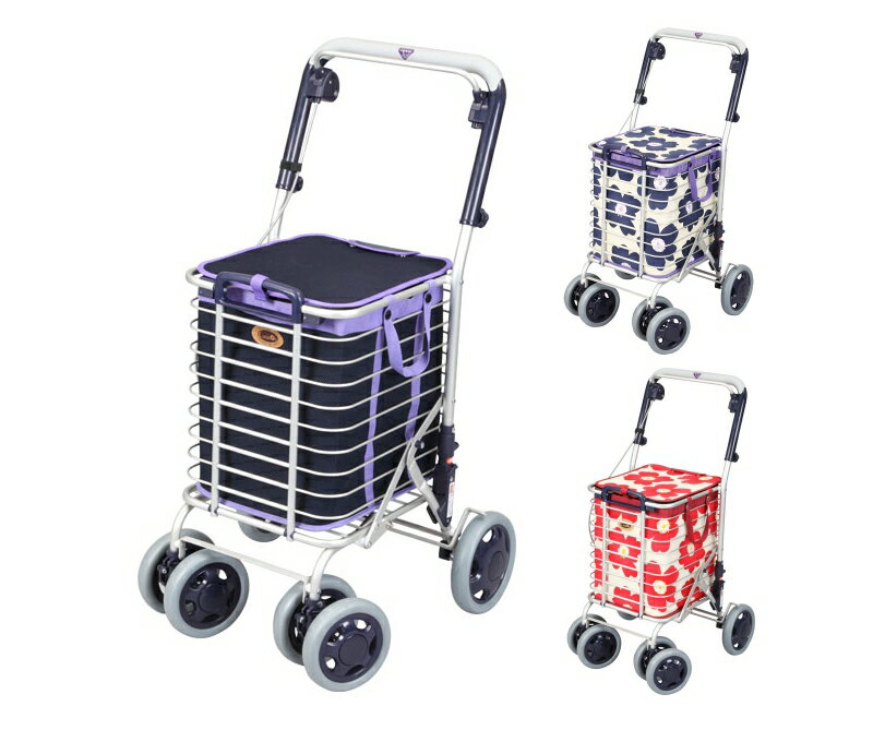 楽天市場】アルミワイヤーカート a-0245m メッシュ紺の通販