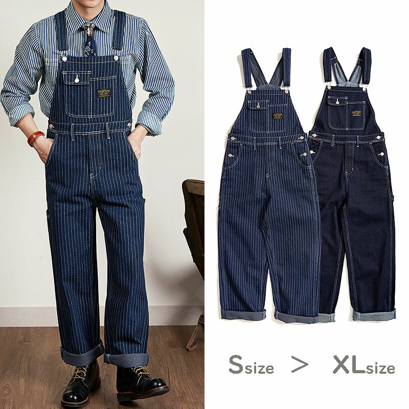 楽天市場】ストライプ（オーバーオール｜メンズファッション）の通販