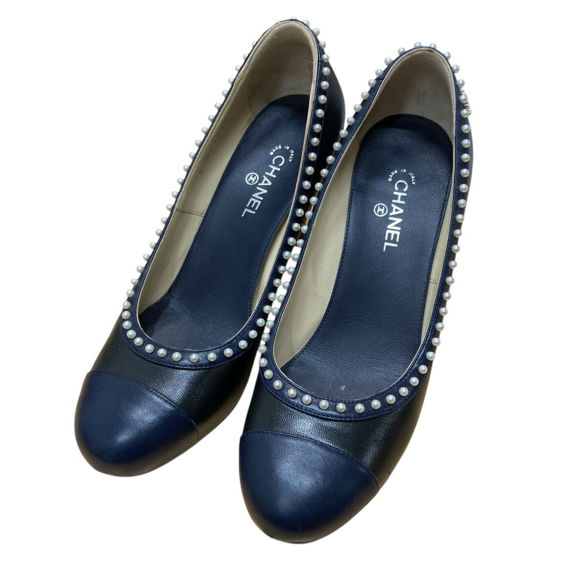 楽天市場】シャネル パンプス 38 1／2の通販