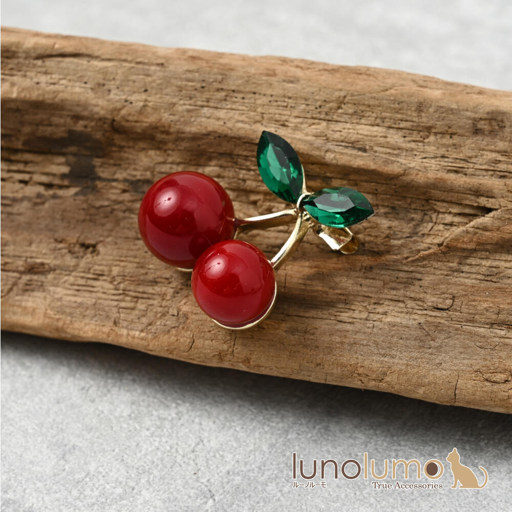 楽天市場】さくらんぼ チェリー（ブローチ｜レディースジュエリー