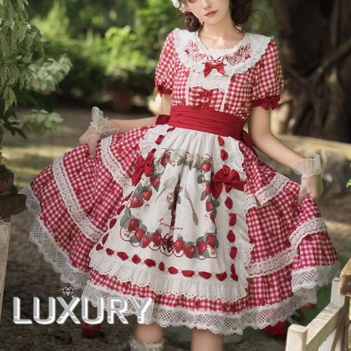 苺花】ゴスロリ ロリータドレス Mサイズ 楽天市場】ロリータドレス