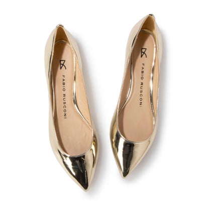 楽天市場】fabio rusconi フラット（カラーゴールド）（パンプス