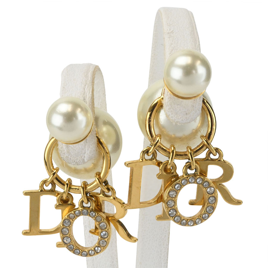 楽天市場】ディオール パール ピアス（ブランドディオール）の通販