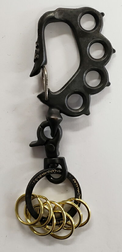 楽天市場】メリケンサック ナックル（カラーブラック）（キーホルダー