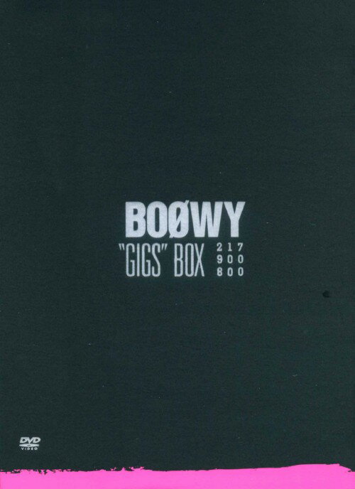 楽天市場】BOOWY GIGS BOX DVDの通販