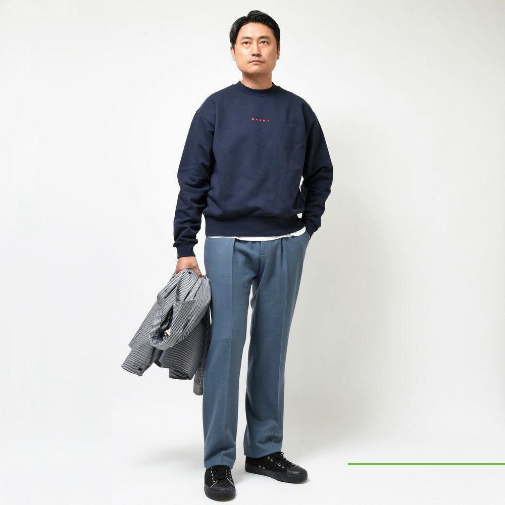 MARNI（マルニ）コットンクルーネックコンパクトロゴスウェット