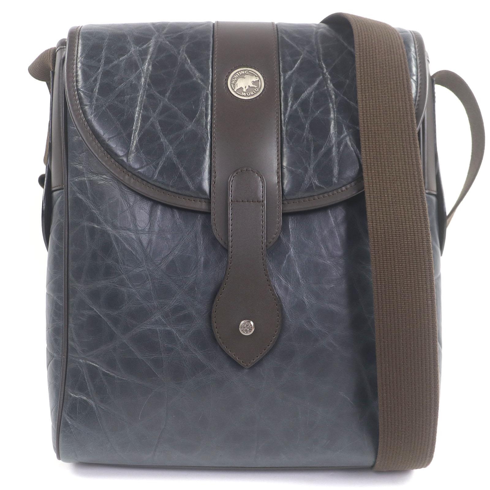 楽天市場】ハンティングワールド ショルダーバッグ ブラック バチュー
